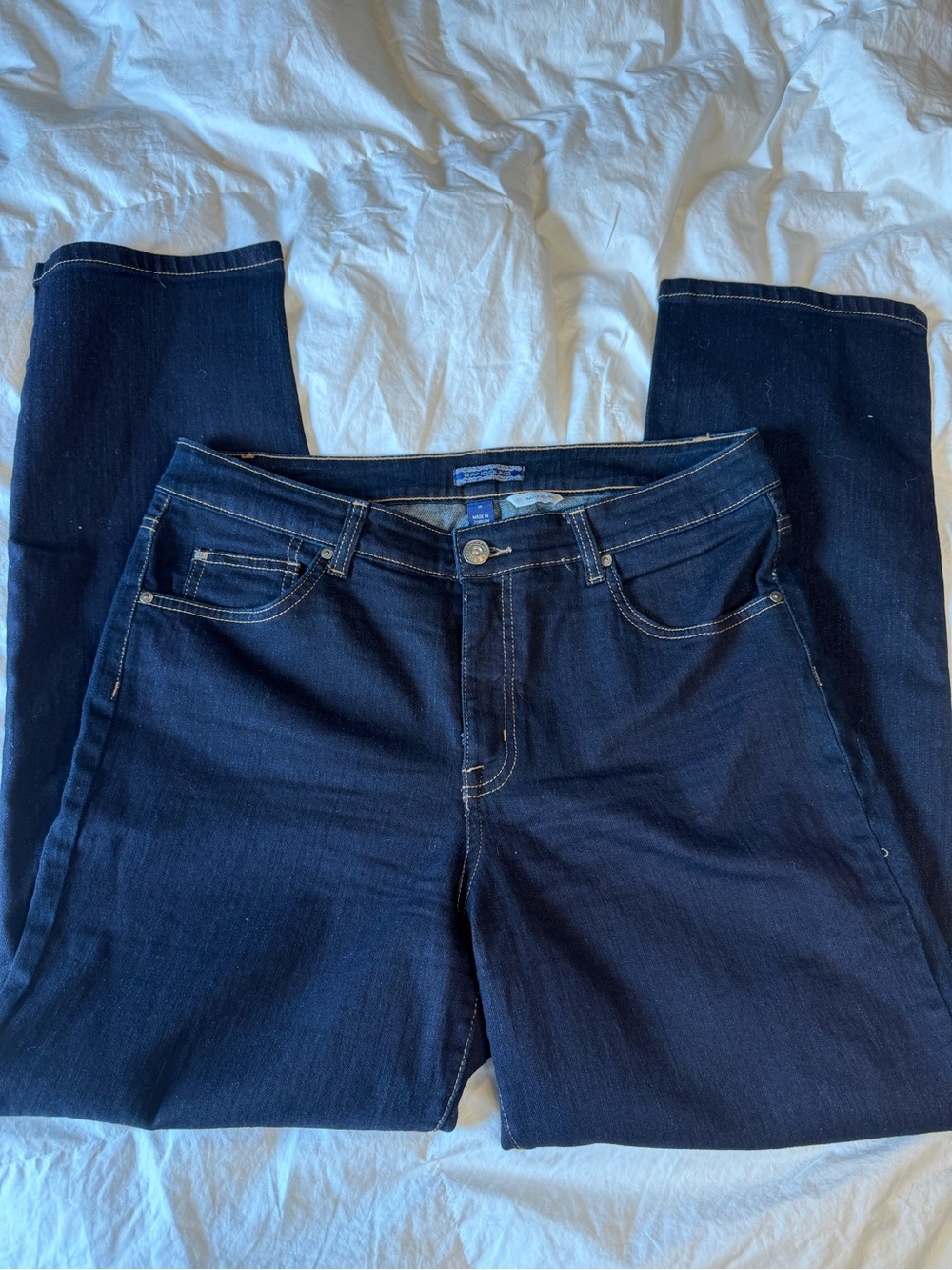 Bandolino Dark Blue Straight Leg Jeans